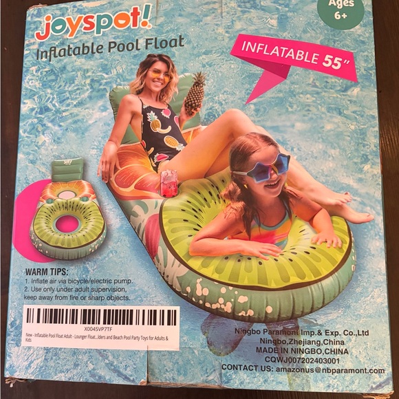 Inflatable Pool Float with Colorful Fruit Design - Picture 2 of 10